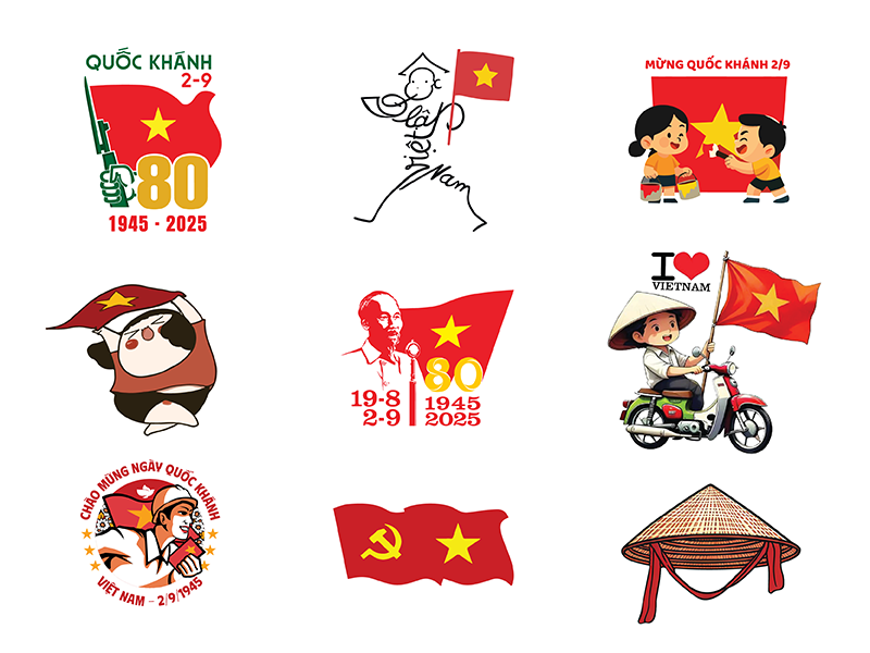 Hình dán áo Quốc khánh